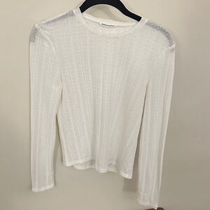 Reformation lace knitted long sleeve
